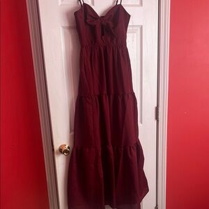 Trixxi Deep Red/ Burgundy Maxi Dress